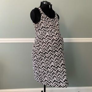 Motherhood Maternity chevron dress medium